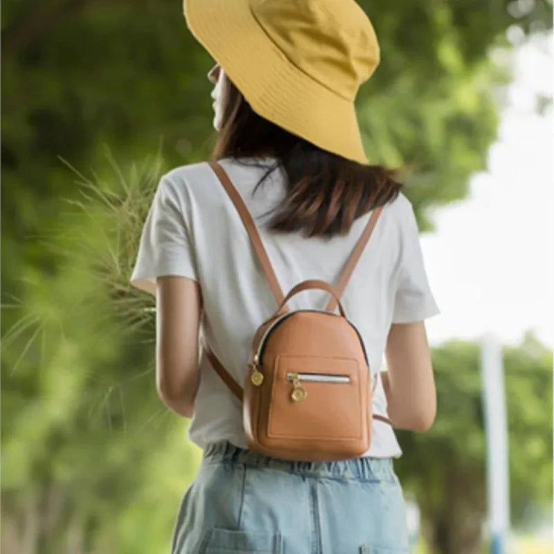 Women Mini Soft Touch Multi-Function Backpack