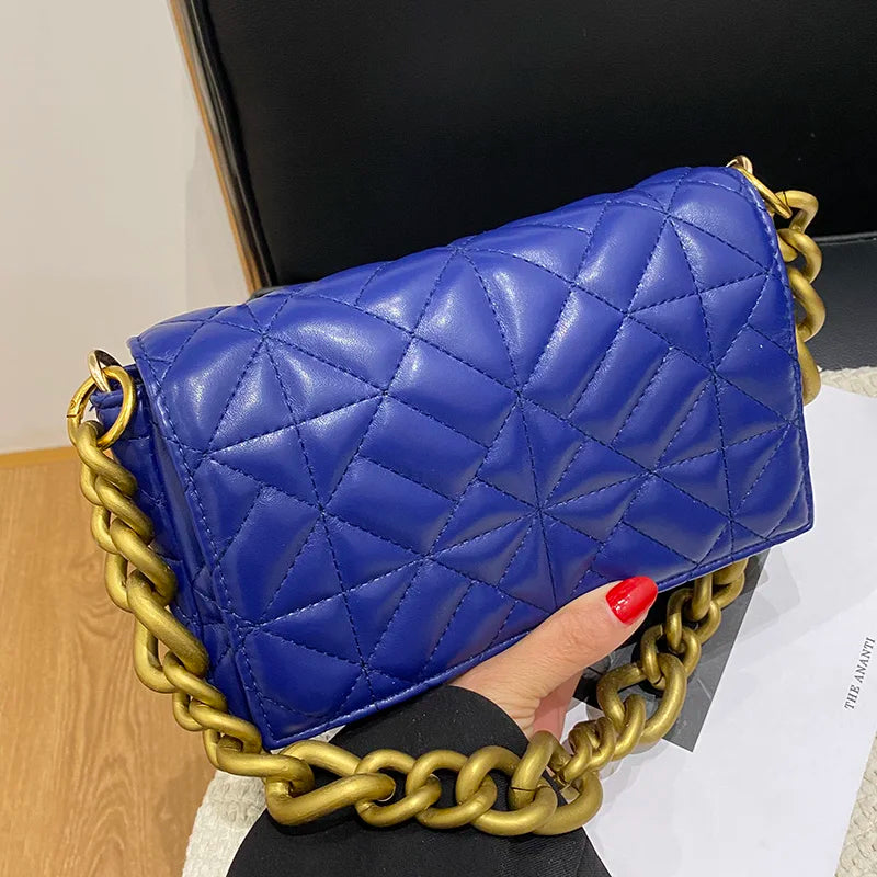 Green Chain Shoulder Bag Purses Handbag Armpit Bags