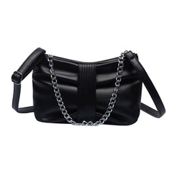 Women's Chain Crossbody Bag Quilted Top Handle Satchel Handbag