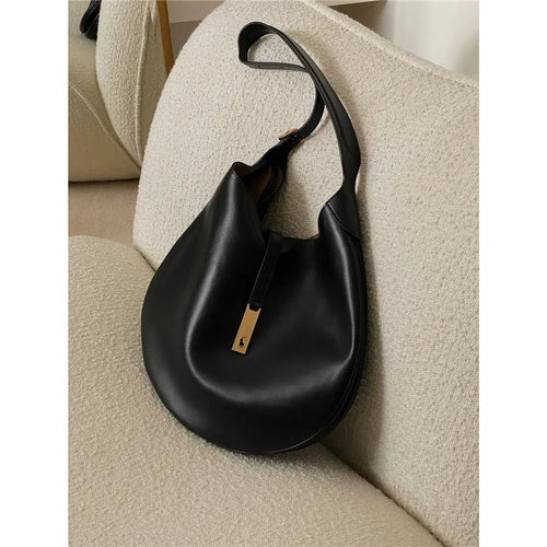 Winter Shoulder Bag High Leather Handbags Tote Bag Large Capacity Shopper Bag