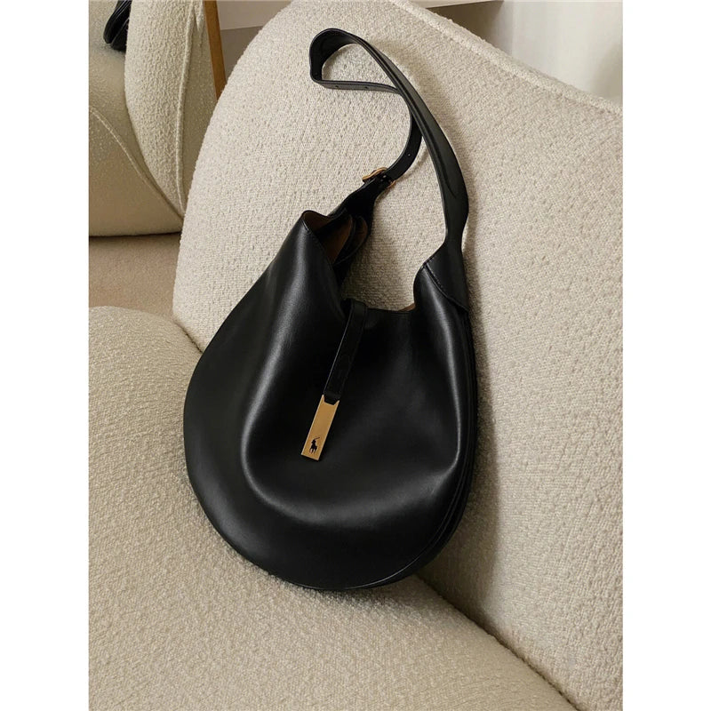 Winter Shoulder Bag High Leather Handbags Tote Bag Large Capacity Shopper Bag
