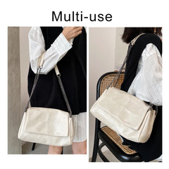 Women's Winter Tote Bag Shoulder Handbag High Leather Large Capacity