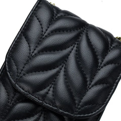 Diamond Lattice Wallet Mini Shoulder Bag Chain Mobile Clutch Messenger Bag