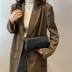 Flap Saddle Bag Small Crossbody Purse Women's Shoulder Handbag