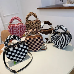 Stone Pattern PU Leather Crossbody Bag Women Small Shoulder Purse Handbag