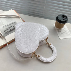 Stone Pattern PU Leather Crossbody Bag Women Small Shoulder Purse Handbag