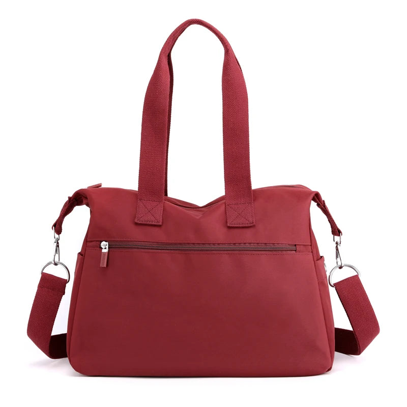 Waterproof Nylon Handbags Large Capacity Satchels
