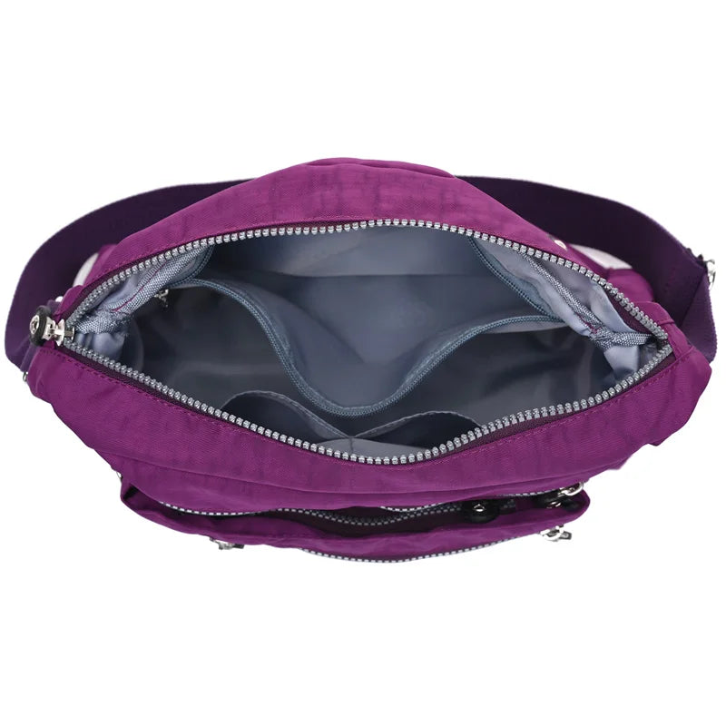 High Flowers Shoulder Bags Rural Waterproof Nylon Messenger Bags Large Capacity