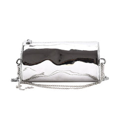 Silver Chain Shoulder Bag for Women Crossbody Handbags