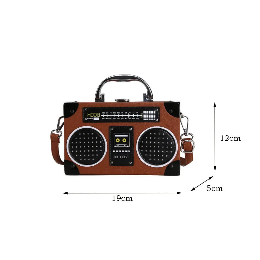Novelty Radio Shaped Women's Shoulder Bag
