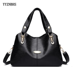 Vintage Leather Crossbody Messenger Bag for Women