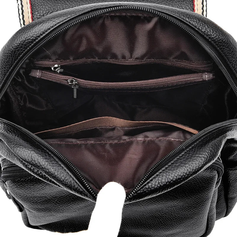 Women Backpack Large Capacity School Bags for Girls Leather Shoulder Bags