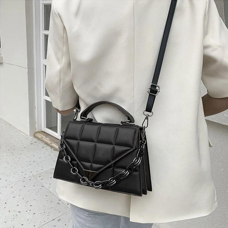 Women's Pu Leather Flap Shoulder Bag Classic Crossbody