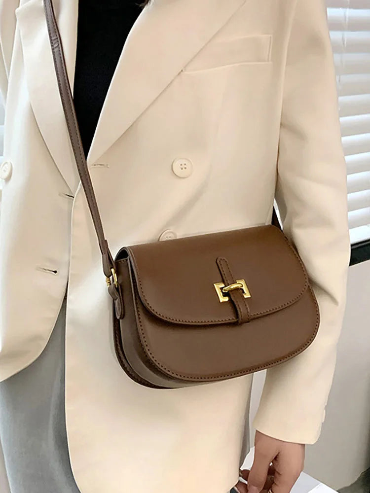 Women's Pu Leather Shoulder Crossbody Bag Chain Underarm