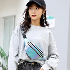 Holographic Laser PU Beach Waist Bag