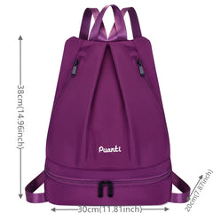 Nylon Laptop Backpack Women Travel Shoulder Bag