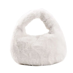 Plush Handbag for Women Shoulder Bags Lady Shopping Pack Evening Bag