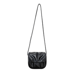 Women Soft Pu Leather Handbags Mini Pleated Shoulder bags