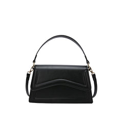 Solid Leather Shoulder Bag Small Handbag And Purse Women's Bag