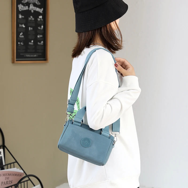 Small CrossBody Bag for Women Messenger Shoulder Nylon Handbag Purse