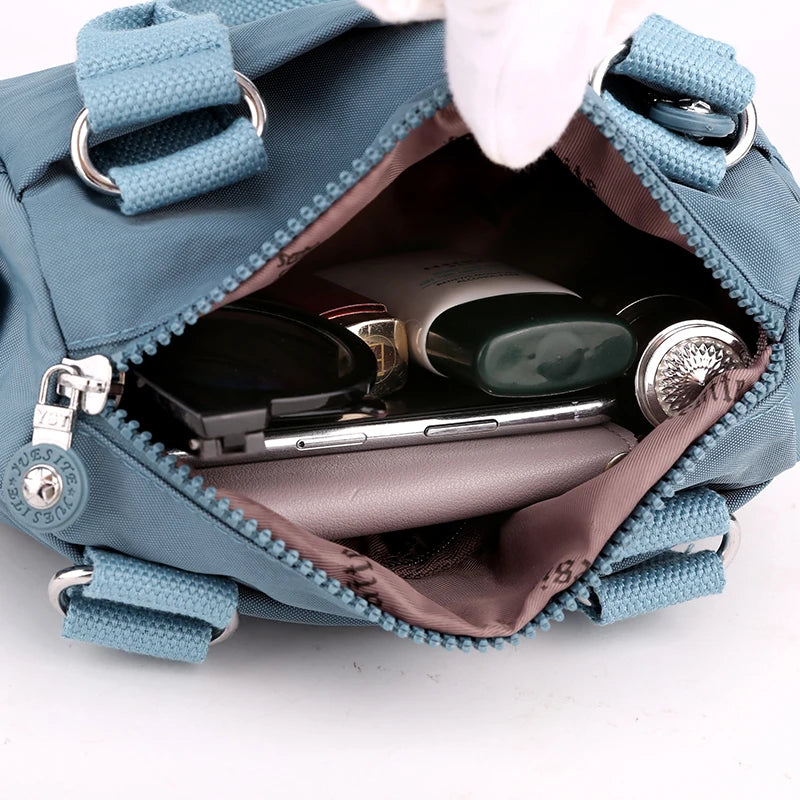 Small CrossBody Bag for Women Messenger Shoulder Nylon Handbag Purse