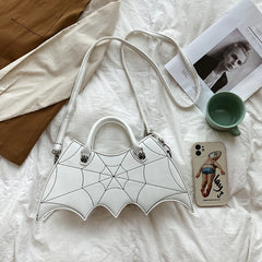 Spider Web Embroidery Thread Women's Crossbody Bag