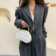 Geometric Shoulder Bag High Leather Handbag and Purse Crossbody Bag