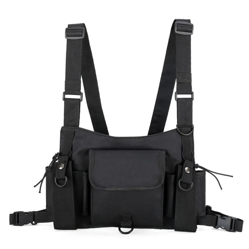 Tactical Vest Fanny Pack Chest Rig Bags Unisex Hip hop Shoulder Bag
