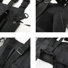 Tactical Vest Fanny Pack Chest Rig Bags Unisex Hip hop Shoulder Bag