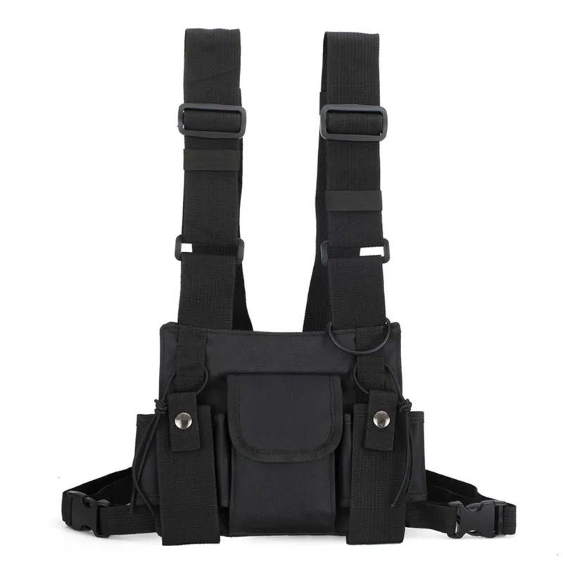 Tactical Vest Fanny Pack Chest Rig Bags Unisex Hip hop Shoulder Bag