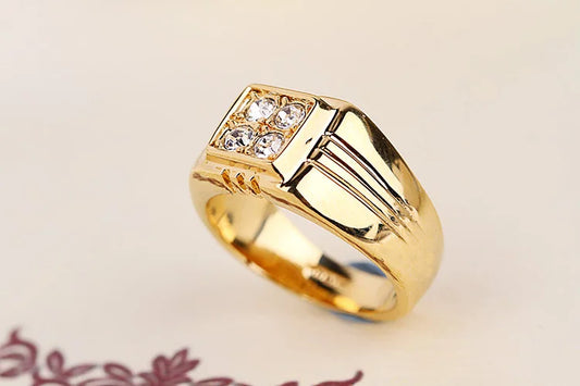 Crystal Wedding Ring for Men