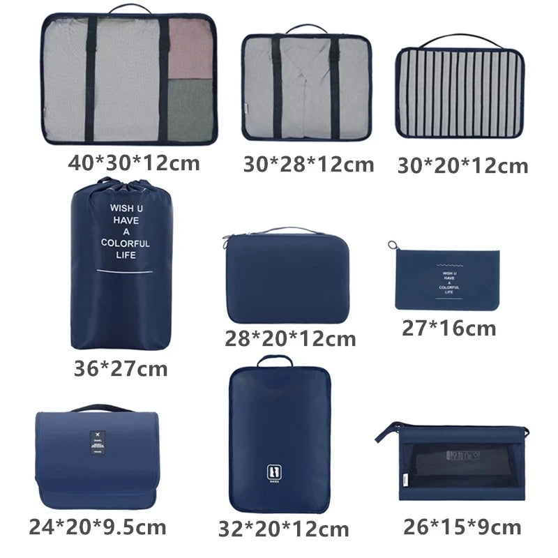 Travel Bag Clothes Shoe Underwear Organizer Luggage Packing Cube Storage