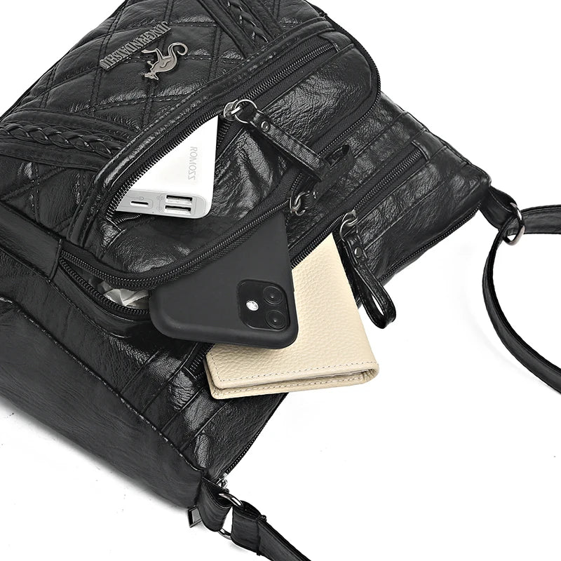 Vintage Women's Bag Retro Handbags for Women Classic Shoulder Bag