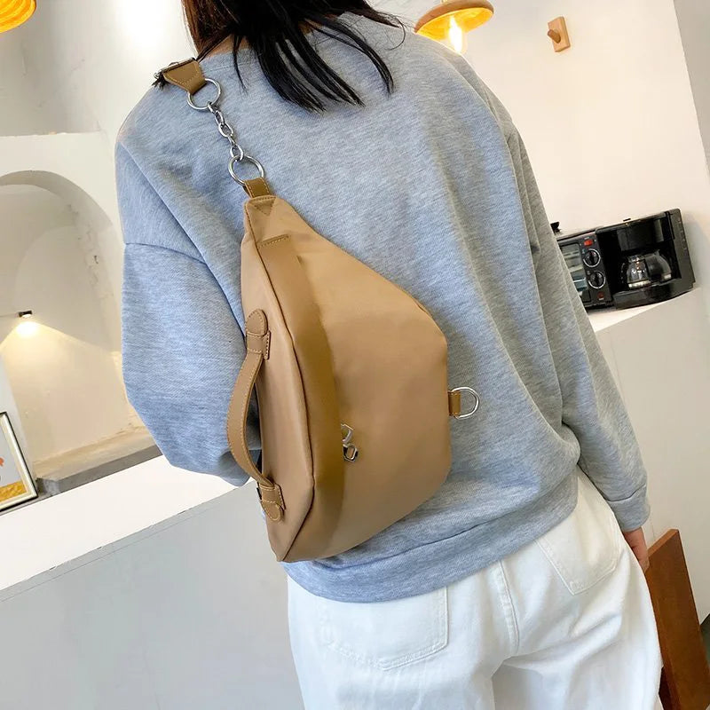 Nylon Waist Bag Women Chest Bag Travel Belt Purse Female Shoulder Bags