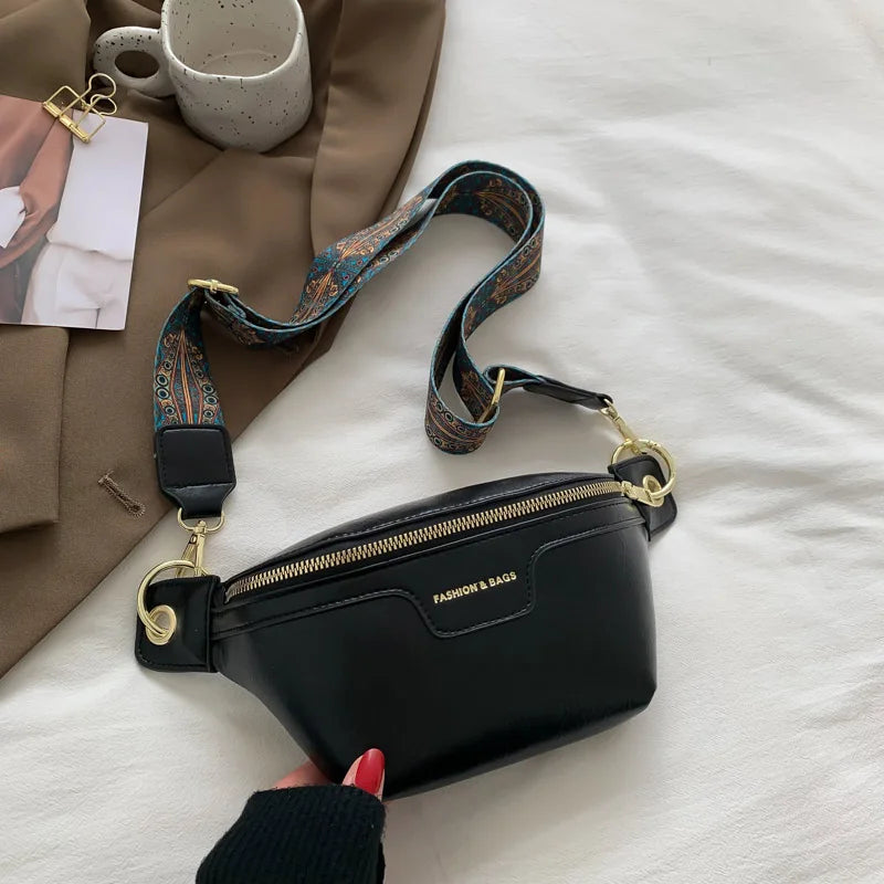 Women's Leather Waist Bag Phone Fanny Pack