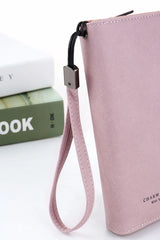 Women Leather Purses High Ladies Clutch Zipper Wallets