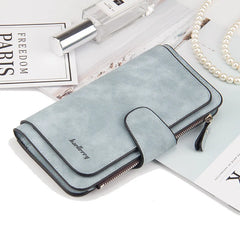 Scrub Leather Women Wallet Long Lady Purses High Clutch Female Wallet