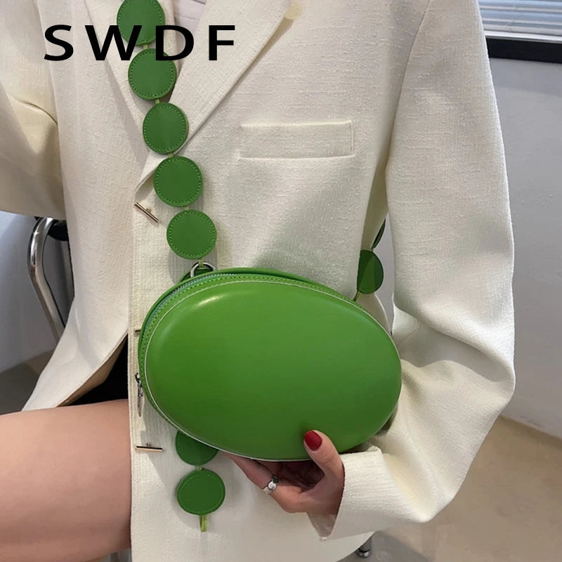 Women Crossbody Bag Summer Small Shoulder Handbag Solid Leather Chest Pack