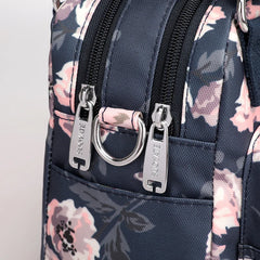 Women Crossbody Bag Floral Print Nylon Messenger Handbag