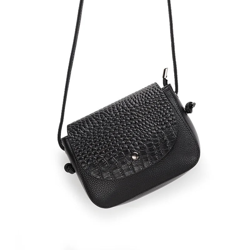 High Square Rivet Messenger Bag Chain Crossbody Bag