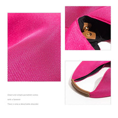 Women Tote Triangle Handbag Large Capacity Portable Shoulder Bag