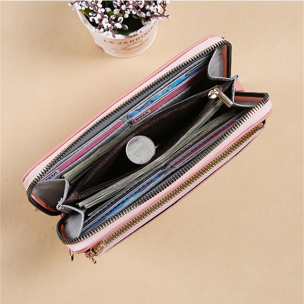Women's Small Crossbody Bag Touch Screen Smartphone Wallet