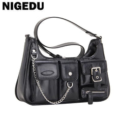 Women Underarm Bag PU Leather Female Purse and Handbag