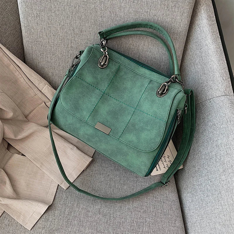 Women's Messenger Bag PU Shoulder Handbag Girl Business Bag