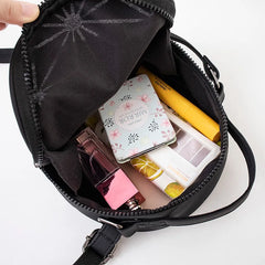 Reflective Geometric Holographic Crossbody Bag for Party