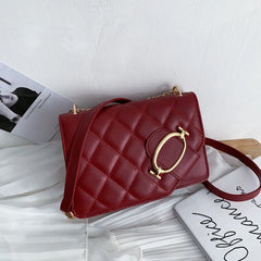 Women's Shoulder Bag Lock Buckle Ladies Messenger Bag