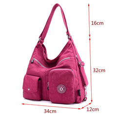 Waterproof Nylon Crossbody Bags for Women Large Capacity Lady Shoulder Bag Tote
