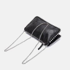 Rivat Shoulder Bag Beading Crossbody Mini Flap Phone Purses Handbags Tote