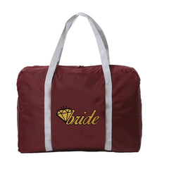Bride Series Printed Travel Bag Unisex Foldable Duffle Bag