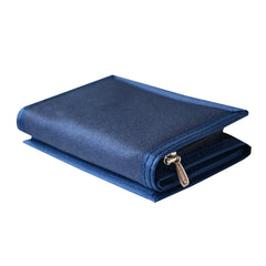 Men's Canvas Student Wallet Zipper Short Magic 3 Fold Men Purse